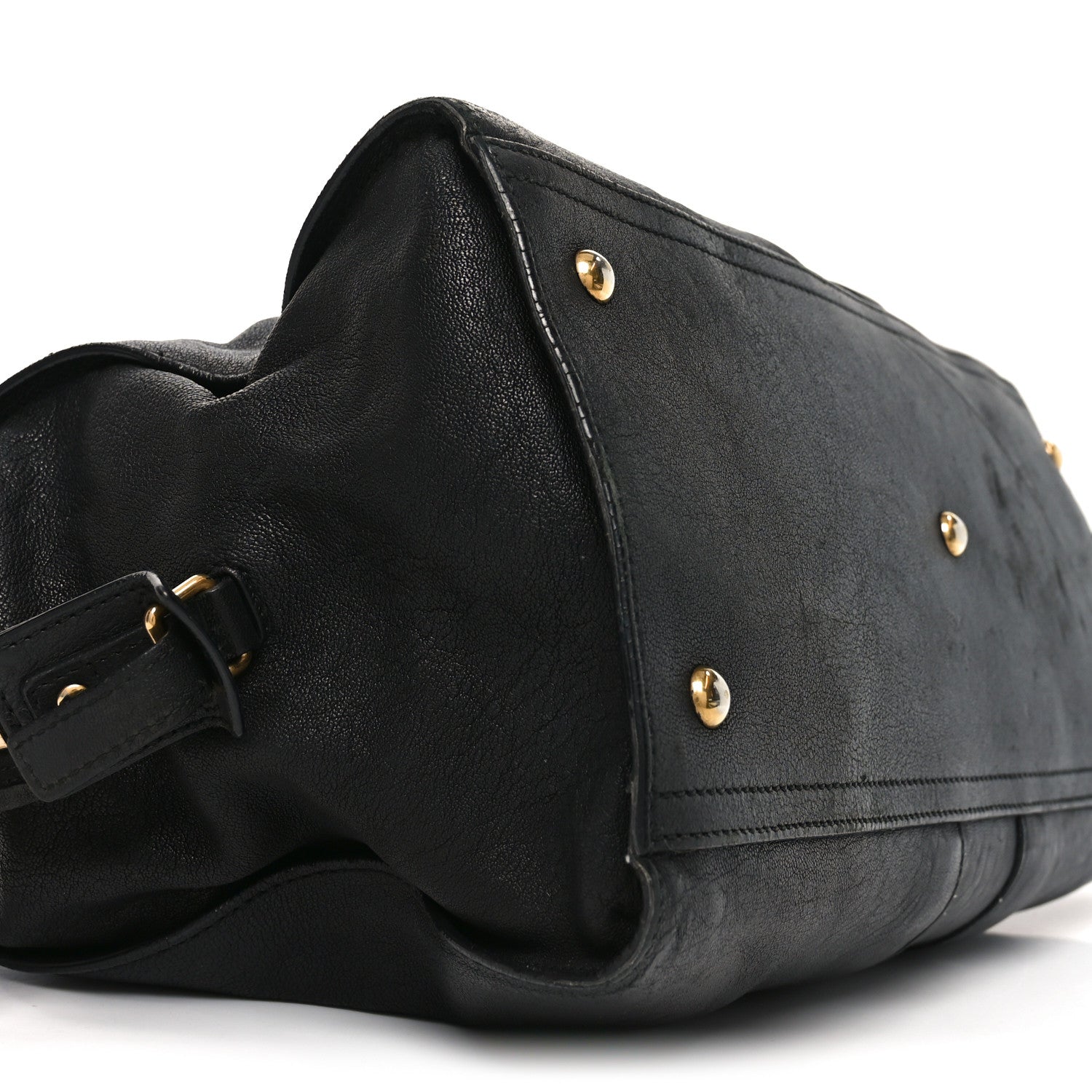 Saint Laurent Sheepskin Medium Cabas Chyc Black 9 of 10