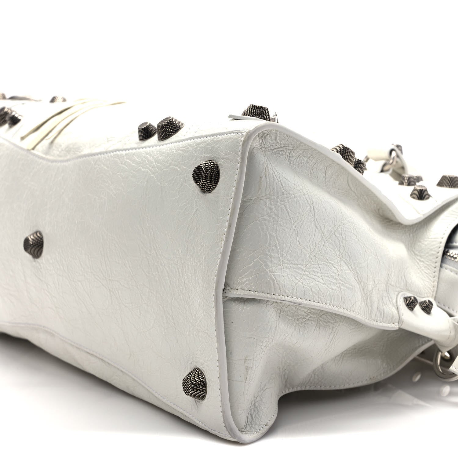 Balenciaga Agneau Arena Neo Cagole City Handbag Optic White 8 of 8