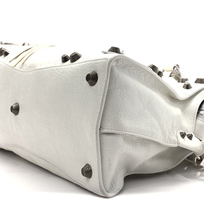 Balenciaga Agneau Arena Neo Cagole City Handbag Optic White 8 of 8