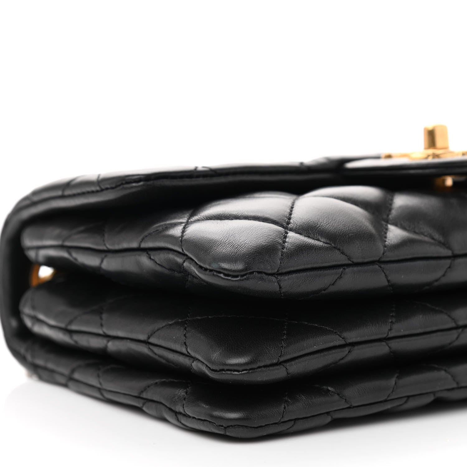 Chanel Lambskin Quilted Small Pillow Crush Flap Black 7 of 8