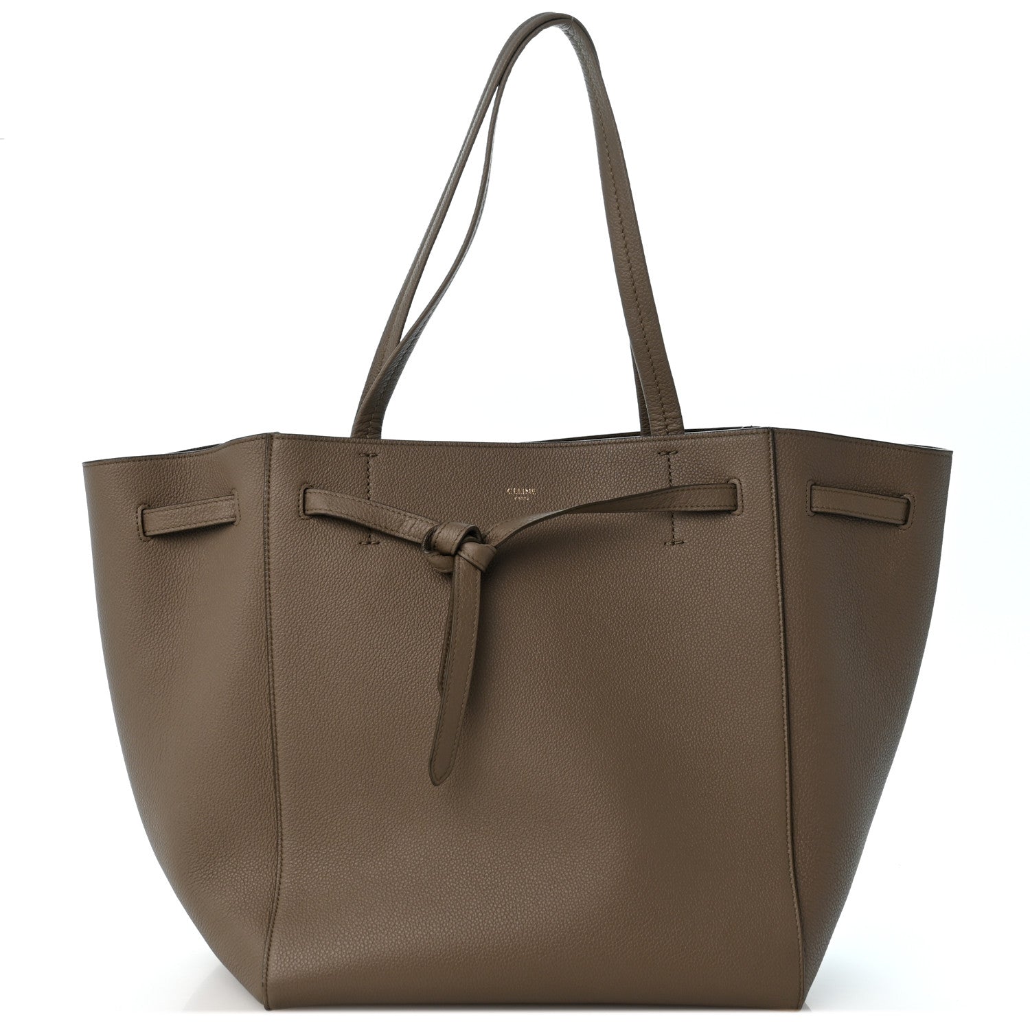 Celine Soft Grained Calfskin Medium Belt Cabas Phantom Taupe 1 of 12