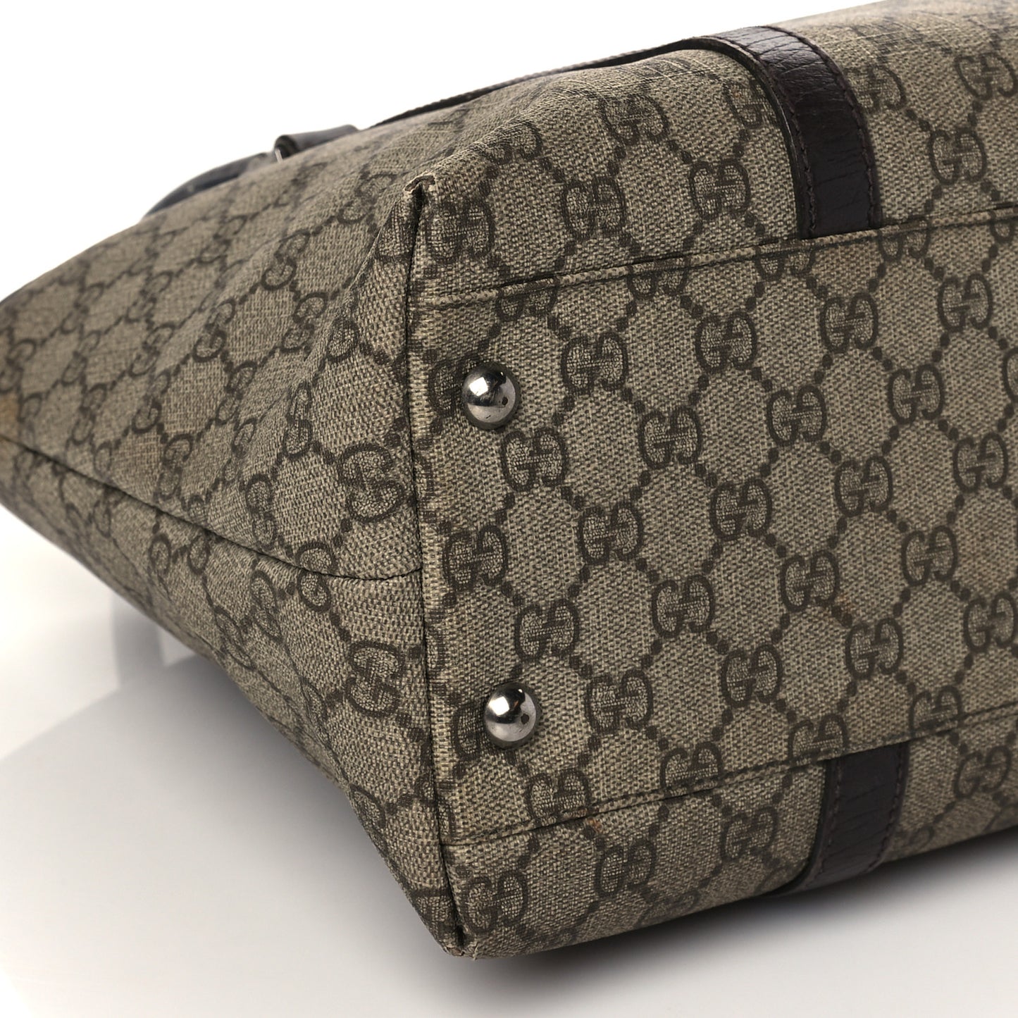 GG Plus Monogram Medium Joy Tote Dark Brown