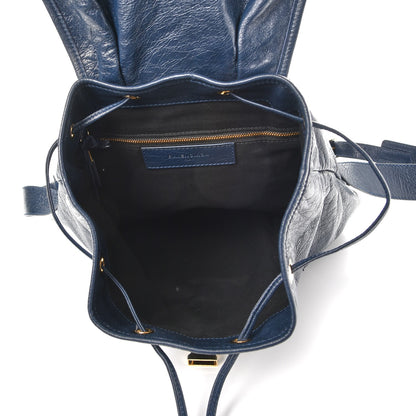 Balenciaga Agneau Giant 12 Gold Hardware S Traveler Backpack Bleu Obscur 5 of 7