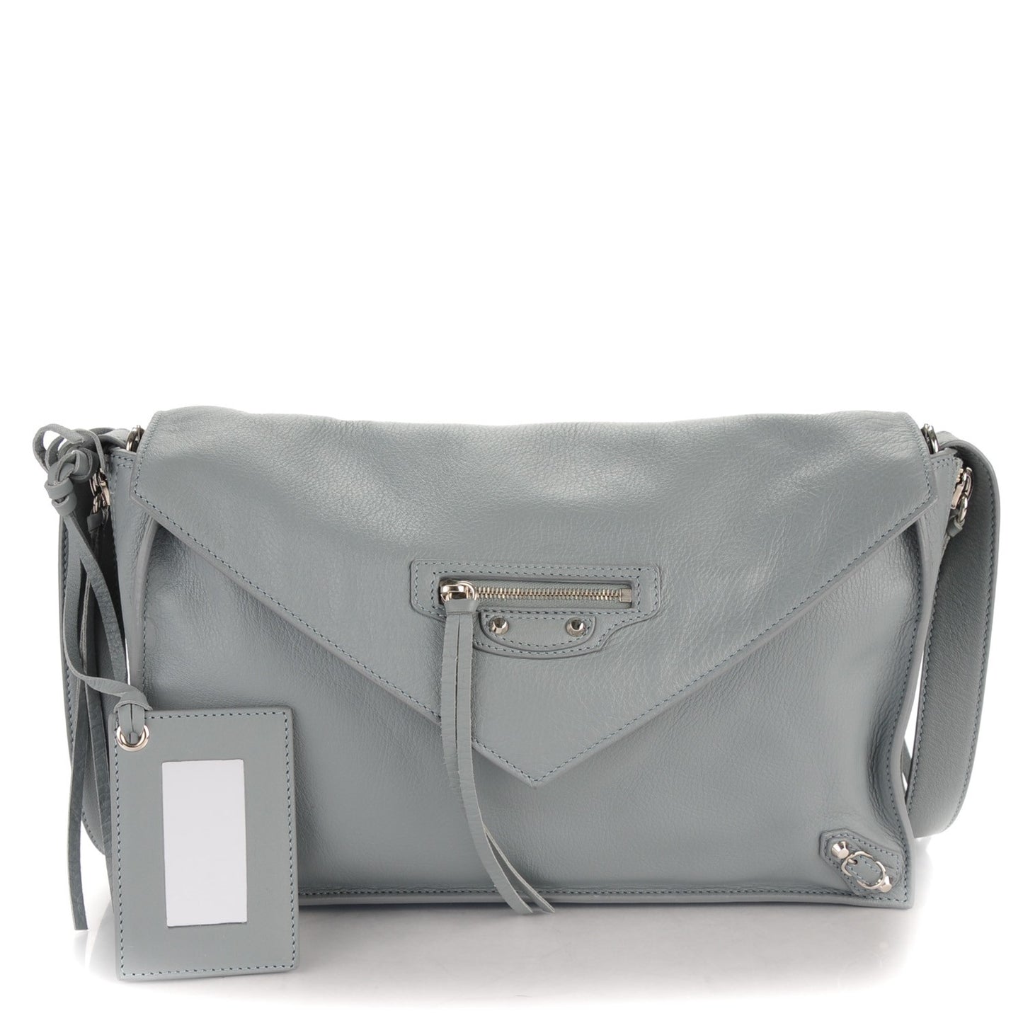 Calfskin Papier Sight Shoulder Grey