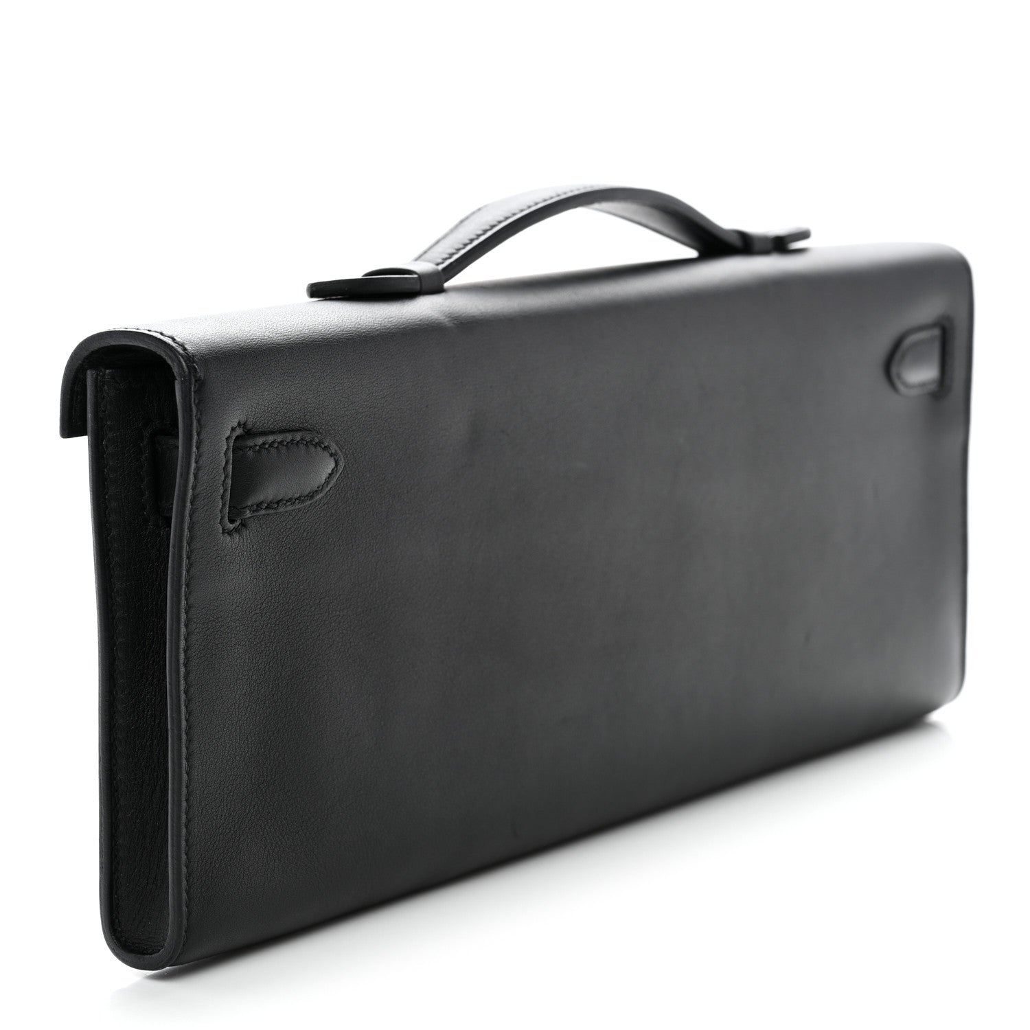 Hermes Swift Kelly Cut Clutch Pochette Black 3 of 12