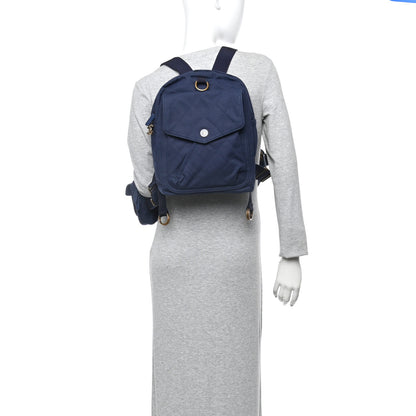 Chanel Canvas Double Waist Bag Backpack Blue 2 of 16