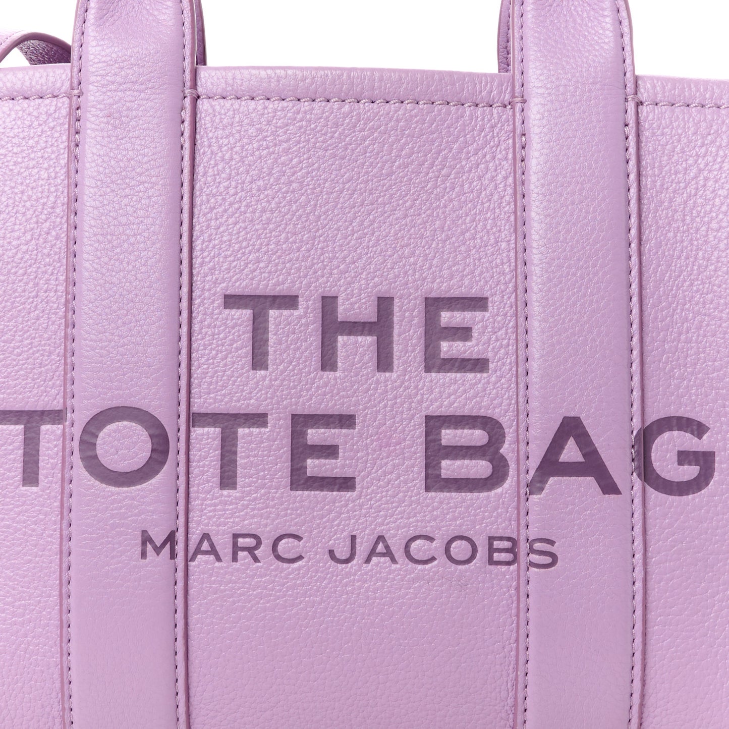 Grained Calfskin Small The Tote Bag Regal Orchid