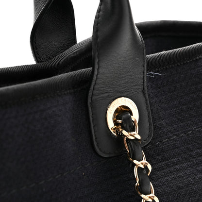Chanel Mixed Fibers Small Deauville Tote Black 12 of 12