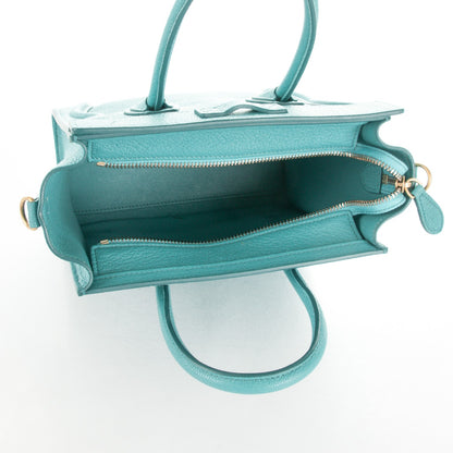 Celine Goatskin Nano Luggage Antarctic 6 of 9