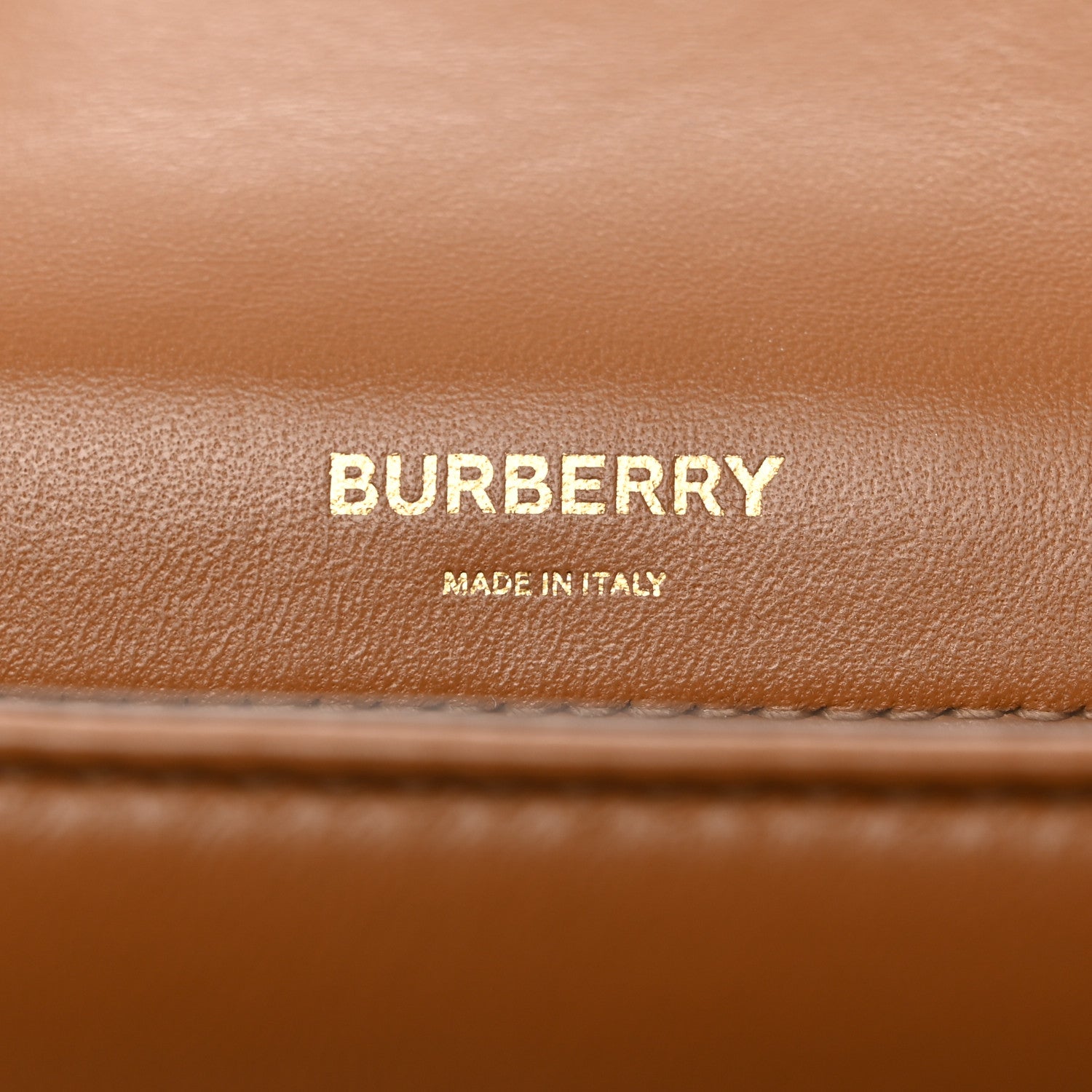 Burberry Lambskin Quilted Small Lola Bag Maple Brown 6 of 10