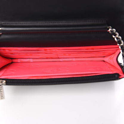Chanel Calfskin Quilted Cambon Wallet On Chain WOC Black 5 of 15
