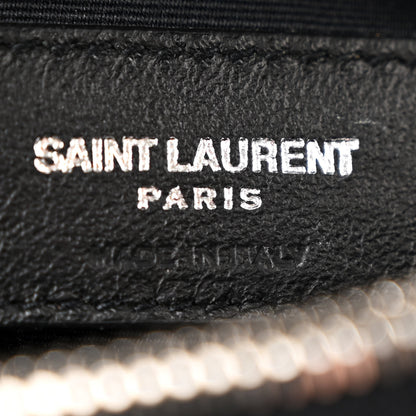 Saint Laurent Calfskin Y Quilted Monogram Medium Loulou Chain Satchel Black 7 of 17