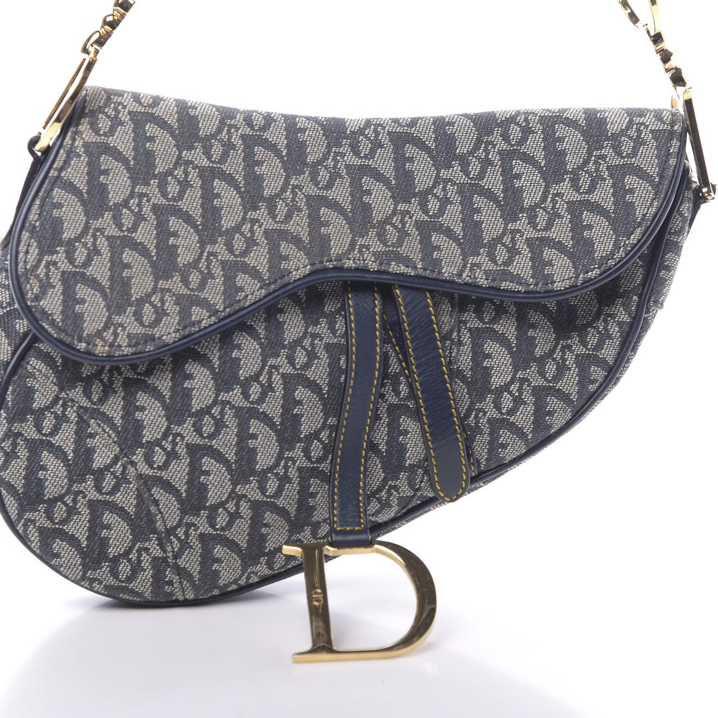 Monogram Saddle Bag Blue