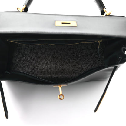 Hermes Box Kelly Retourne 32 Black 4 of 9