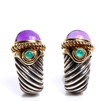 David Yurman 14k Gold and Sterling Silver Shrimp Earrings 1 of 5