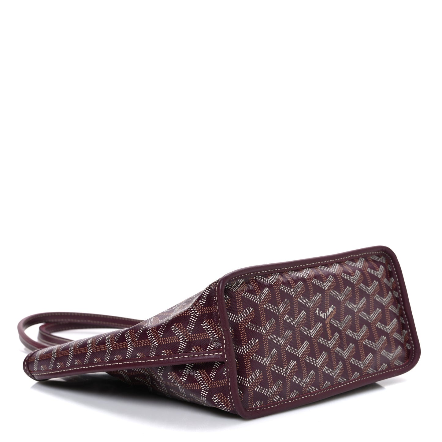 Goyardine Reversible Mini Anjou Burgundy