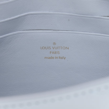 Louis Vuitton Calfskin Bubblegram Wallet On Strap Ice Blue 6 of 10
