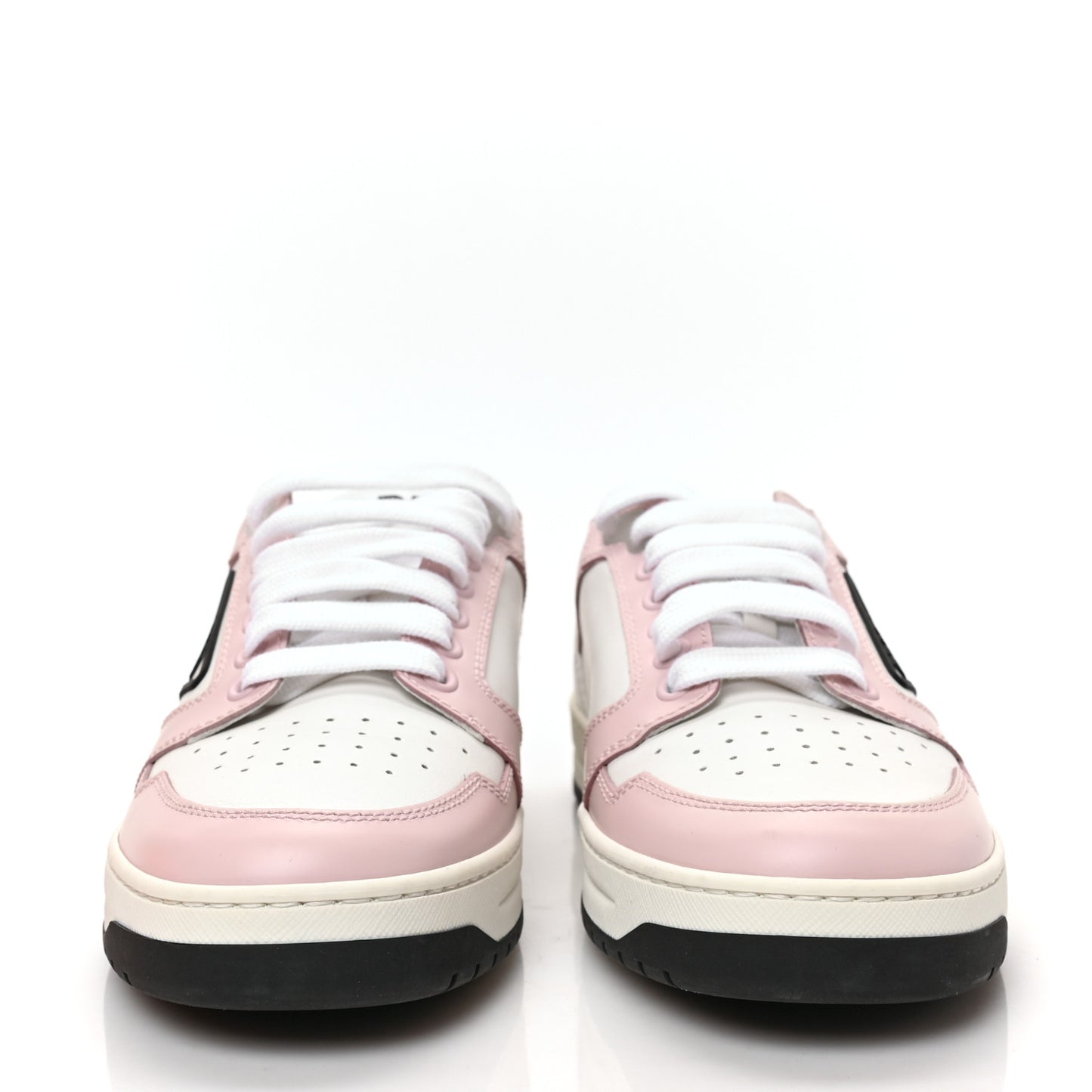 Vitello Sport Spazzolato Rois Rubber Triangle Logo Perforated Womens District Low Top 30mm Sneakers 35.5 White Alabastro