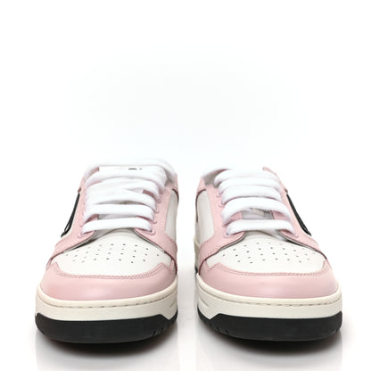 Prada Vitello Sport Spazzolato Rois Rubber Triangle Logo Perforated Womens District Low Top 30mm Sneakers 35.5 White Alabastro 2 of 8