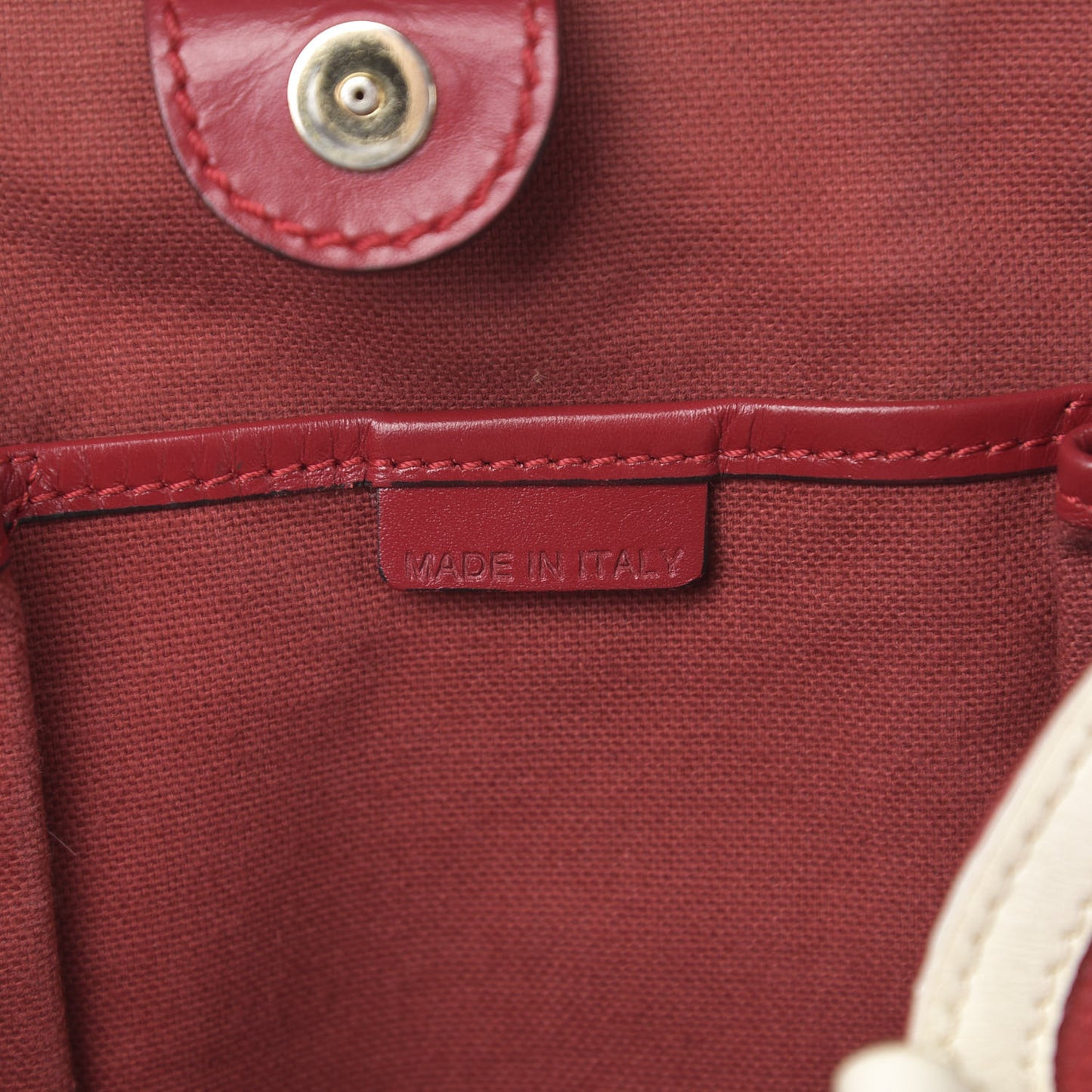 Grainy Calfskin Tote Red