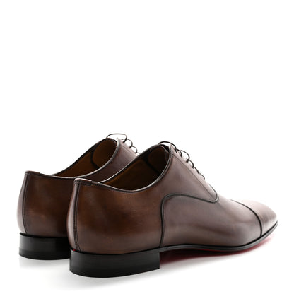 Christian Louboutin Calfskin Mens Greggo Flat Oxfords 42.5 Brown 5 of 10