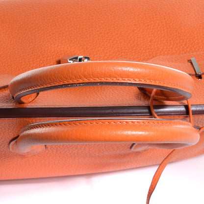 Hermes Taurillon Clemence Birkin 35 Orange 26 of 26