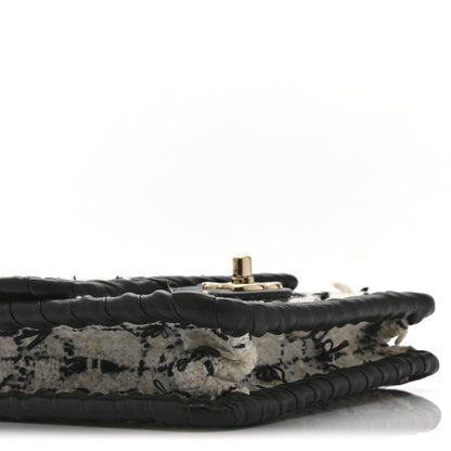 Chanel Tweed Braided Calfskin Mini My Own Frame Flap Grey Black 9 of 10