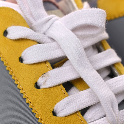 Hermes Technical Canvas Suede Goatskin Bouncing Sneakers 36 Gris Multicolor 12 of 15