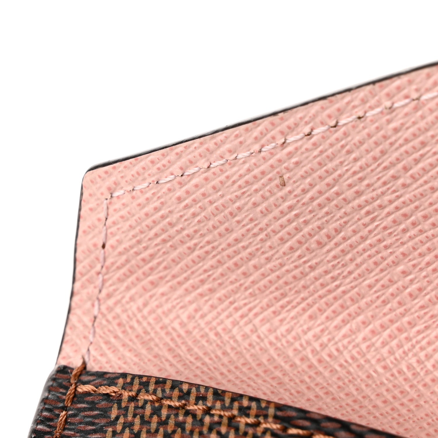 Louis Vuitton Damier Ebene Recto Verso Card Holder Rose Ballerine 8 of 11