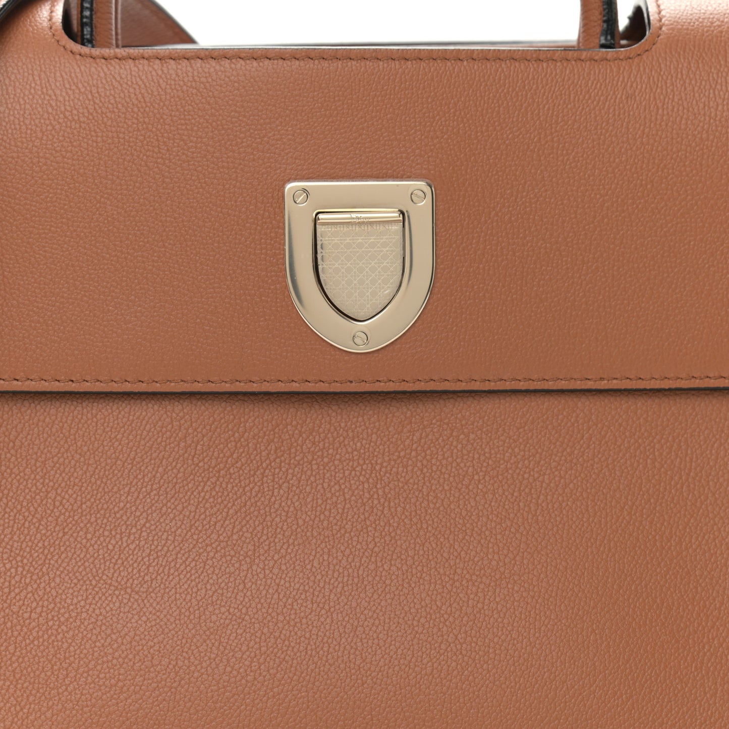 Smooth Calfskin Medium Diorever Flap Brown
