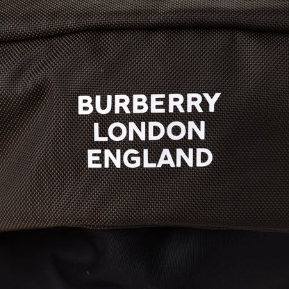 Burberry Nylon Medium Leo Sling Bag Black Yellow Grey 7 of 9