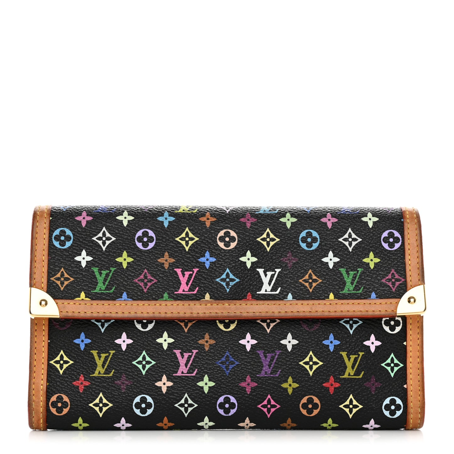 Monogram Multicolor Porte Tresor International Wallet Black