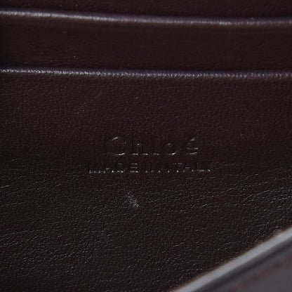 Chloe Suede Calfskin Mini Faye Shoulder Bag Carbon Brown 6 of 7
