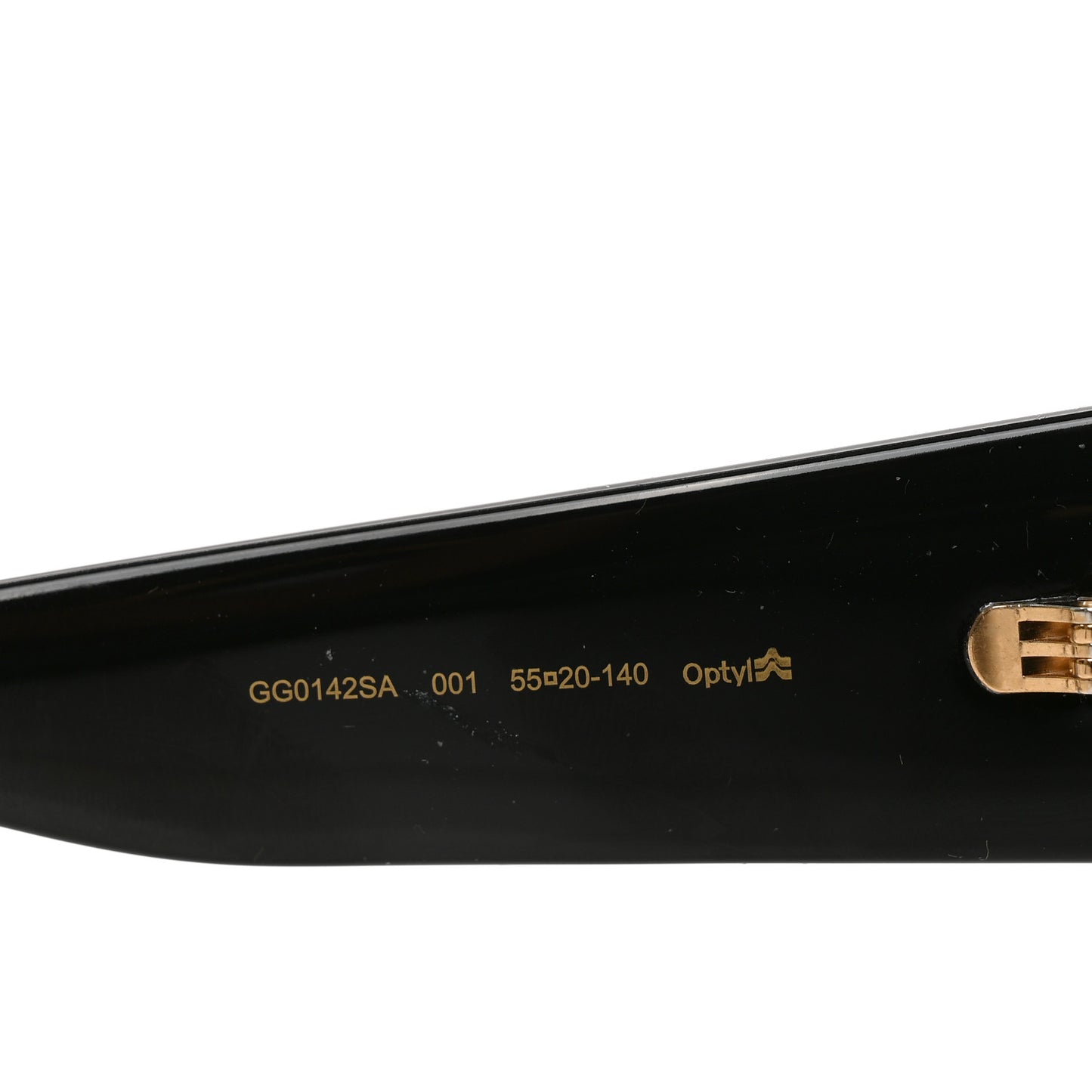 Acetate Square Frame Sunglasses GG0142SA Black