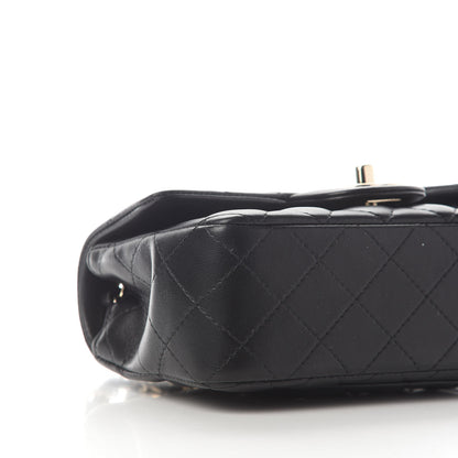Chanel Lambskin Quilted Mini Rectangular Flap Black 7 of 8