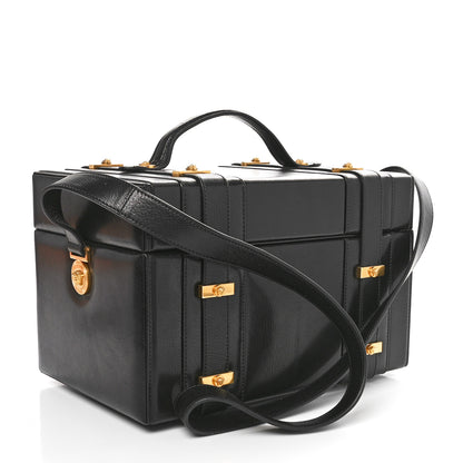 Versace Calfskin Medusa Vanity Train Case Black 2 of 10
