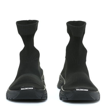 Balenciaga Technical Ribbed 3D Recycled Knit Womens Speed 3.0 Sneakers 41 Monocolor Black 3 of 10