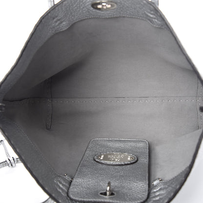 Fendi Cuoio Romano Lux Selleria Carla Shopping Tote Argento 5 of 15