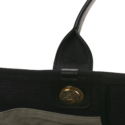 Chanel Mixed Fibers Large Deauville Tote Black 10 of 11