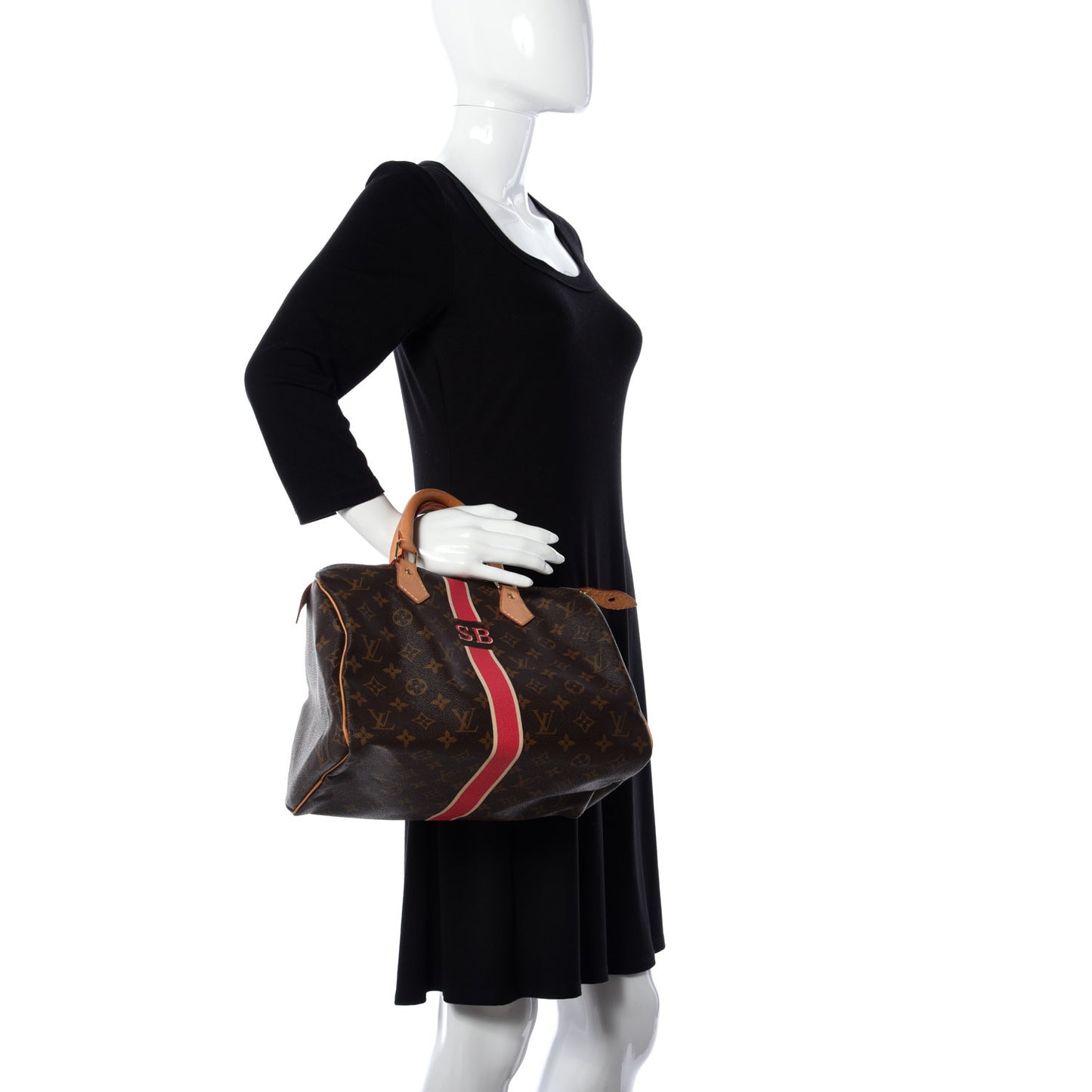 Monogram My LV Heritage Speedy 30 Fuchsia Ivory
