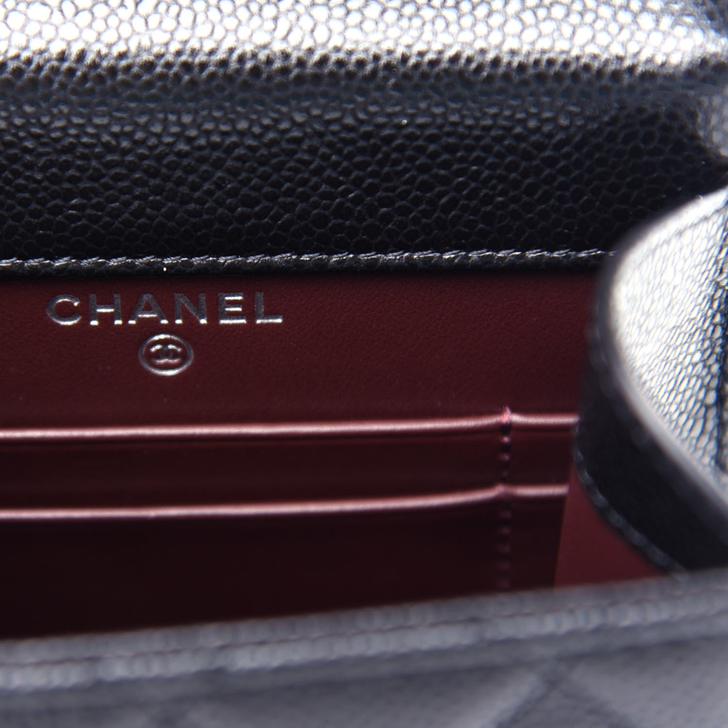 Chanel Caviar Quilted Classic Phone Holder Black 6 of 12