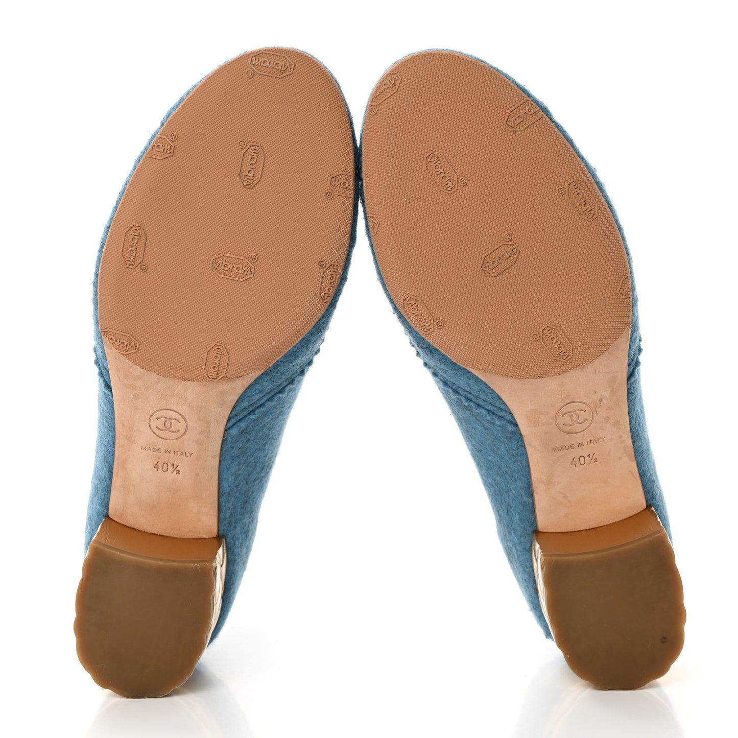 Chine Felt Short Boots 40.5 Blue