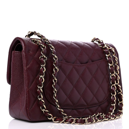 Chanel Caviar Quilted Small Double Flap Burgundy 3 of 10
