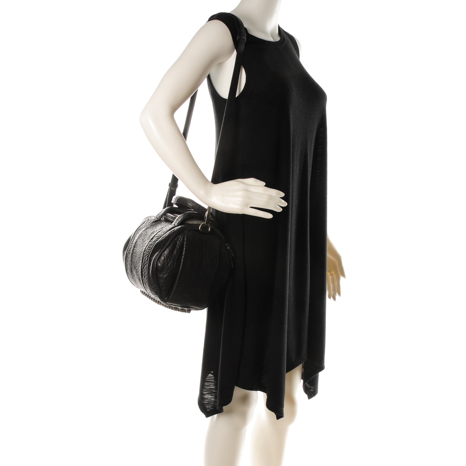 Alexander Wang Pebbled Lambskin Rockie Black Nickel Hardware 2 of 7