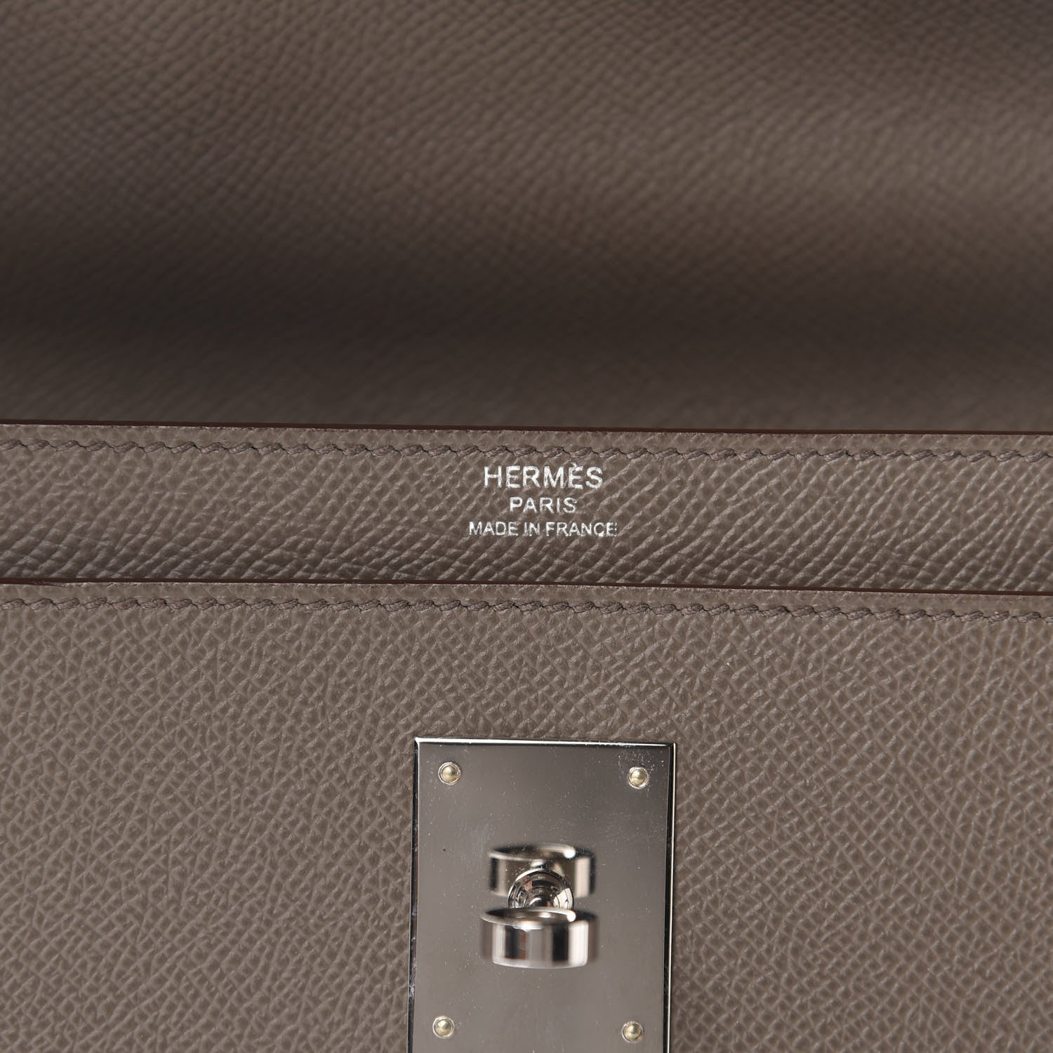 Hermes Epsom Kelly Depeches 36 Gris Etain 8 of 11