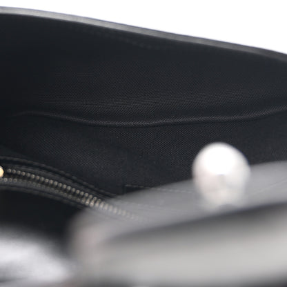 Gucci Calfskin Matelasse Monochrome Small GG Marmont Shoulder Bag Black 5 of 10
