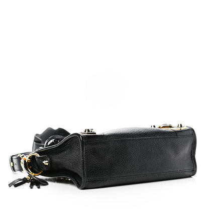 Balenciaga Chevre Gold Metallic Edge Hardware Mini City Black 3 of 4