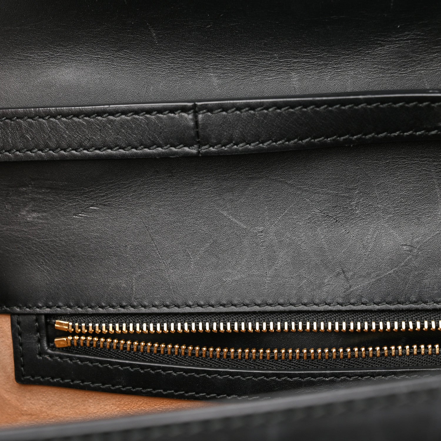 Gucci Calfskin Medium Sylvie Top Handle Bag Black 14 of 18