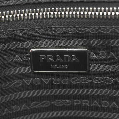 Prada Saffiano Cuir Front Zip Pocket Briefcase Black 7 of 14