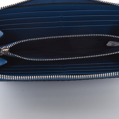MCM Visetos Large Zip Around Wallet Munich Blue 5 of 9